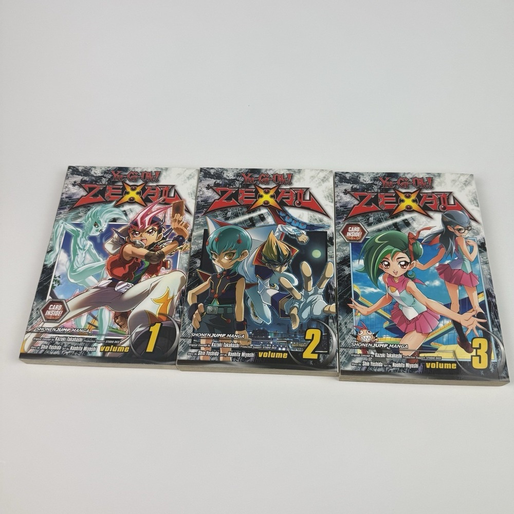 Yu-Gi-Oh! Zexal Vol 1 2 3 Shonen Jump Manga YuGiOh Bundle Lot